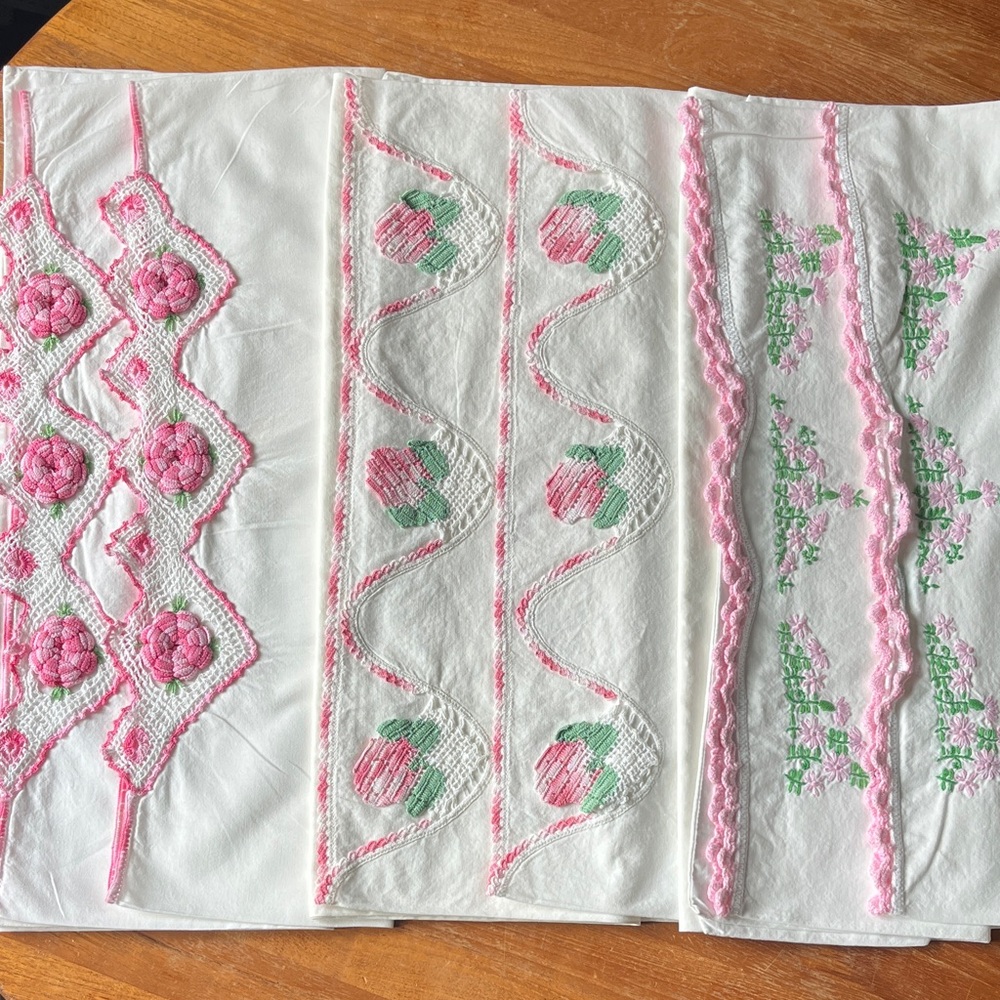 Antique pillowcases
